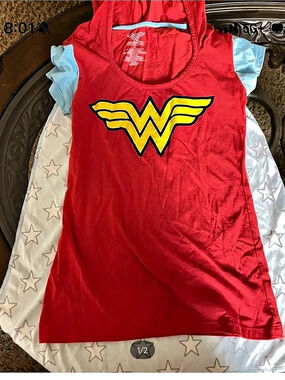 null Kids Wonder Woman Dress Red & Blue Like New